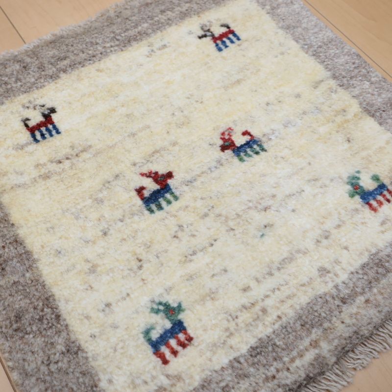 ギャッベ（ギャベ）ラティーフ　41×43cm（BP-12992）