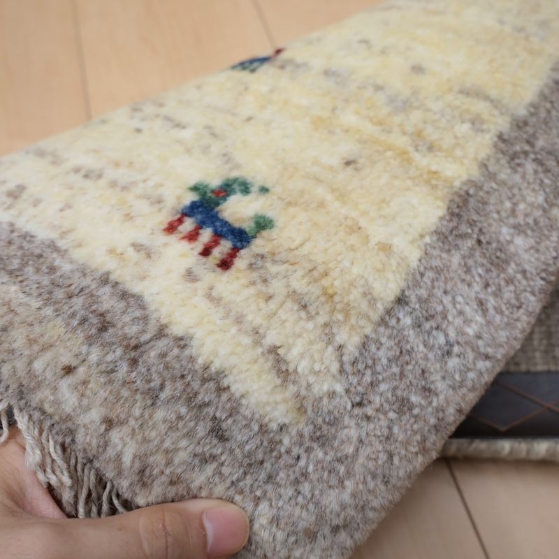 ギャッベ（ギャベ）ラティーフ　41×43cm（BP-12992）