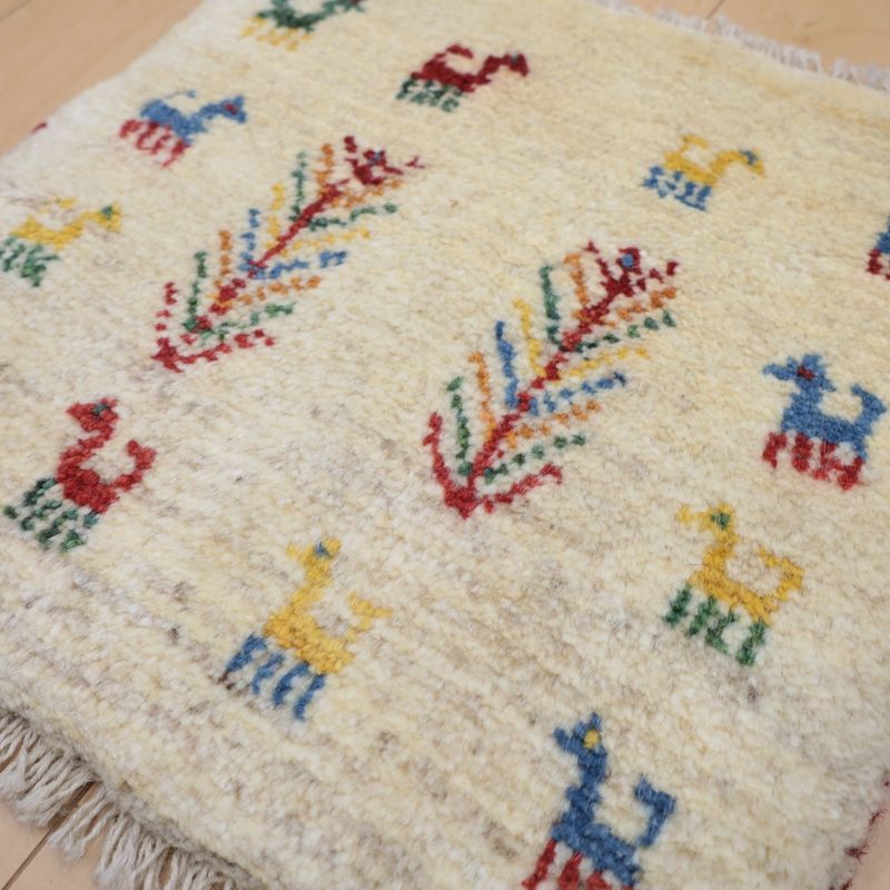 ギャッベ（ギャベ）ラティーフ　39×39cm（BP-12995）