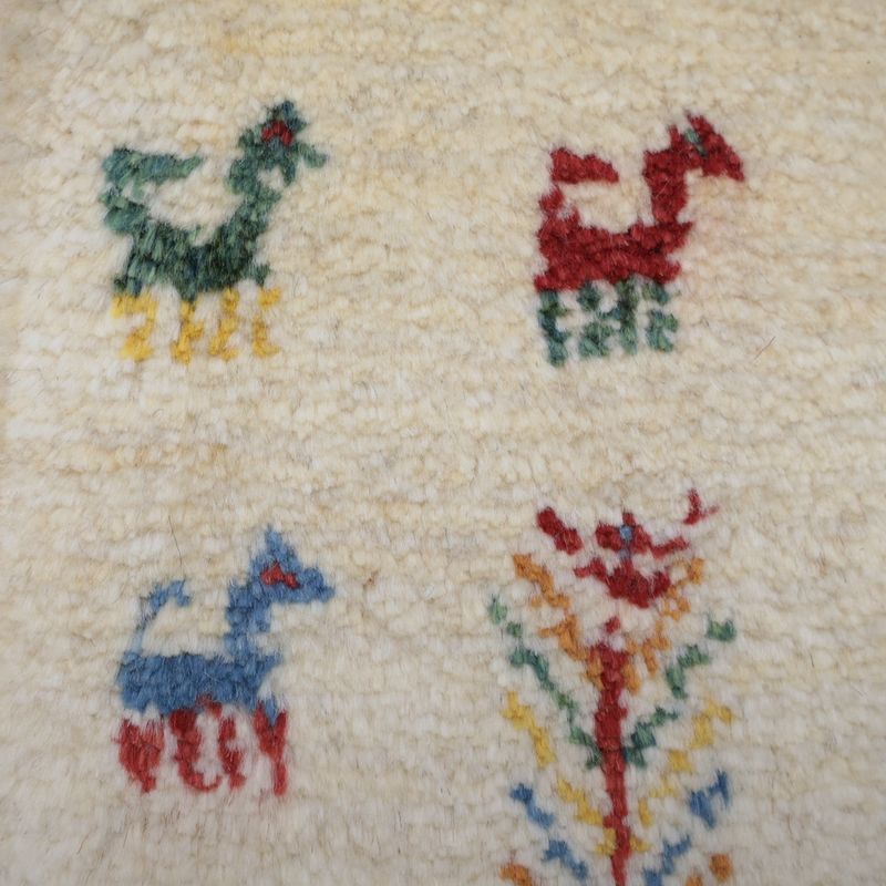 ギャッベ（ギャベ）ラティーフ　39×39cm（BP-12995）