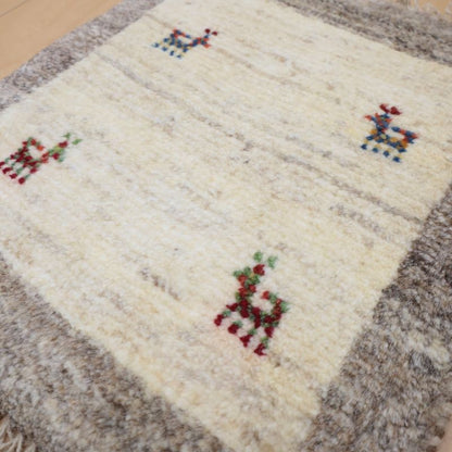 ギャッベ（ギャベ）ラティーフ　44×39cm（BP-12996）