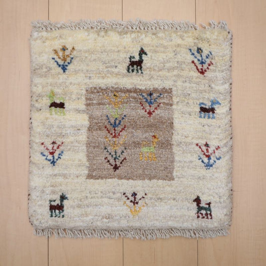 ギャッベ（ギャベ）ラティーフ　41×41cm（BP-12997）