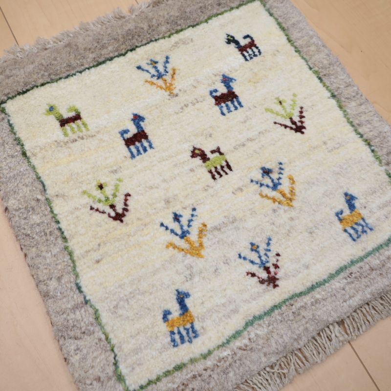 ギャッベ（ギャベ）ラティーフ　41×40cm（BP-13000）