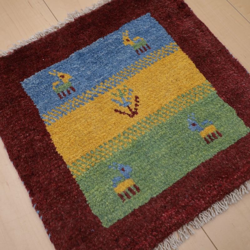 ギャッベ（ギャベ）ラティーフ　40×41cm（BP-13001）