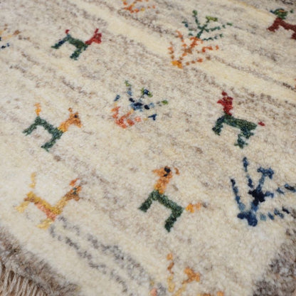 ギャッベ（ギャベ）ラティーフ　39×40cm（BP-13004）