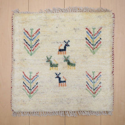 ギャッベ（ギャベ）ラティーフ　42×43cm（BP-13006）