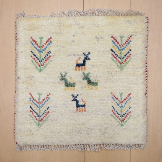 ギャッベ（ギャベ）ラティーフ　42×43cm（BP-13006）