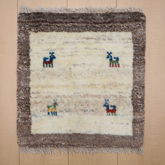 ギャッベ（ギャベ）ラティーフ　41×39cm（BP-13014）