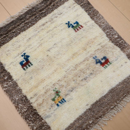 ギャッベ（ギャベ）ラティーフ　41×39cm（BP-13014）