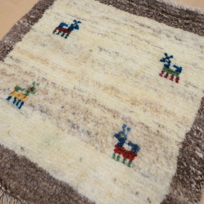 ギャッベ（ギャベ）ラティーフ　41×39cm（BP-13014）