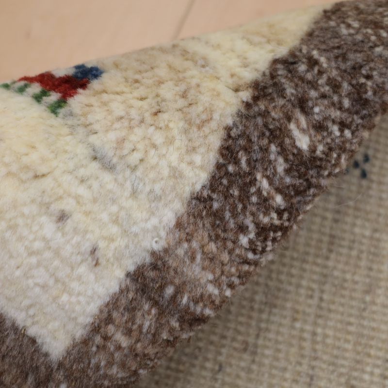 ギャッベ（ギャベ）ラティーフ　41×39cm（BP-13014）