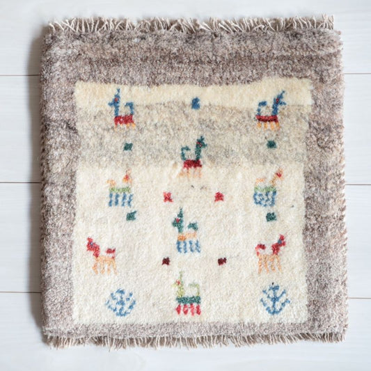 ギャッベ（ギャベ）ラティーフ　41×41cm（BP-13051）