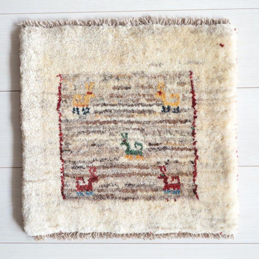 ギャッベ（ギャベ）ラティーフ　40×41cm（BP-13054）