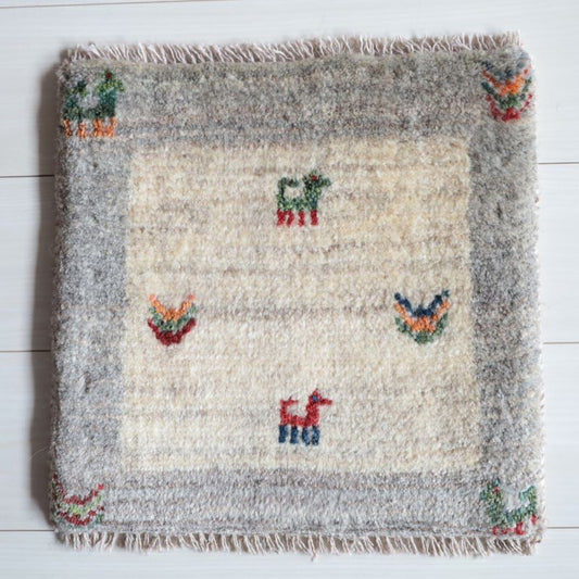 ギャッベ（ギャベ）ラティーフ　40×41cm（BP-13057）