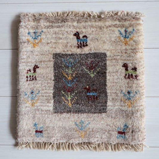 ギャッベ（ギャベ）ラティーフ　39×40cm（BP-13061）