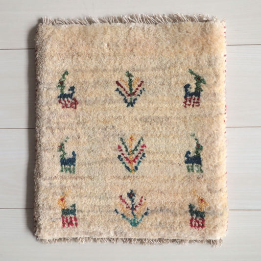 ギャッベ（ギャベ）ラティーフ　39×35cm（BP-13074）