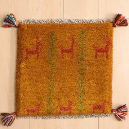 【2枚で46,000円】ギャッベ 41×42cm（BP-801）