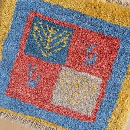 【2枚で46,000円】ギャッベ 38×42cm（BP-853）
