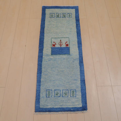 ギャッベ（ラティーフ）　136×50cm（BR-11657）