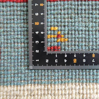上質ギャッベ／リーズバフ 117×82cm（BS-10608）