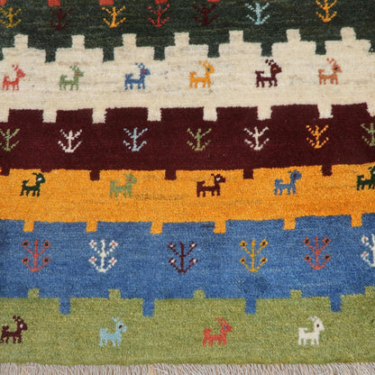 ギャッベ（ラティーフ）　121×83cm（BS-11398）
