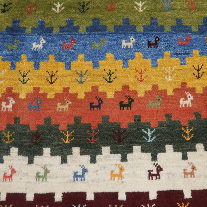 ギャッベ（ラティーフ）　121×83cm（BS-11398）
