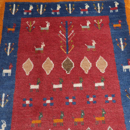 ギャッベ（ラティーフ）　124×82cm（BS-11456）