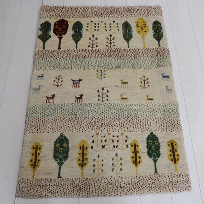 ギャッベ（ラティーフ）　124×86cm（BS-11464）