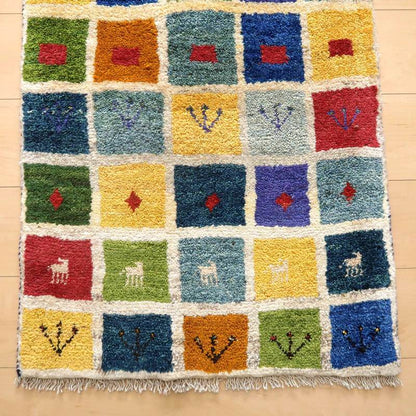 ギャッベ 90×64cm（BSS-10105）