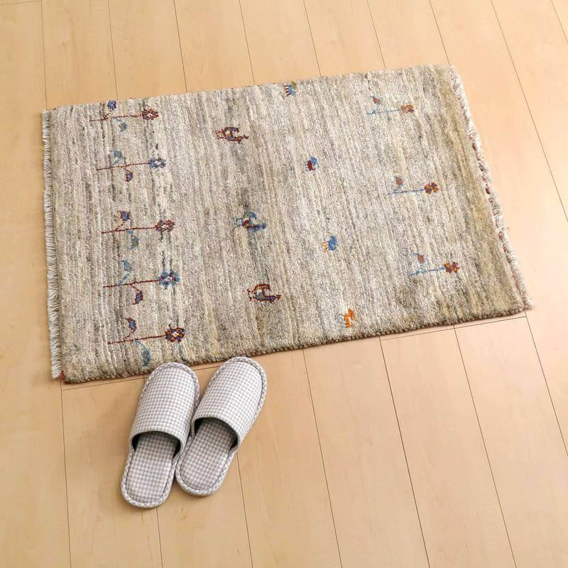 ギャッベ／カシュクリ、細かな上質ランク 90×60cm（BSS-10106）