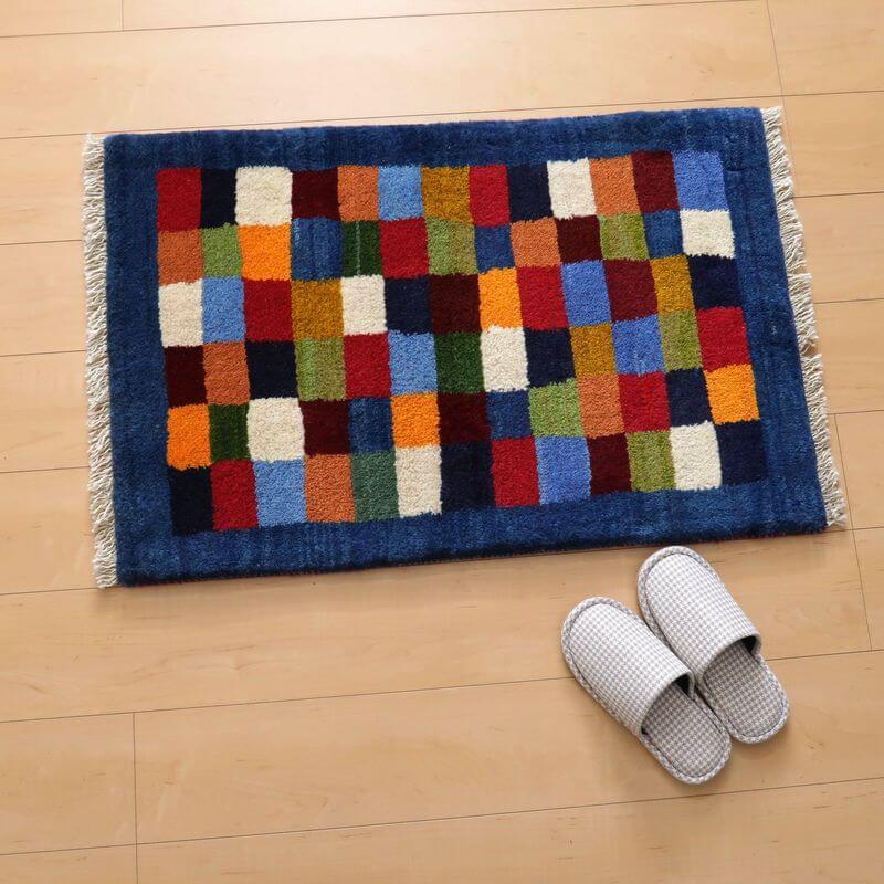 ギャッベ／カシュクリ、細かな上質ランク  89×60cm（BSS-10786）