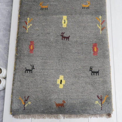 ギャッベ（ラティーフ）　90×55cm（BSS-11577）