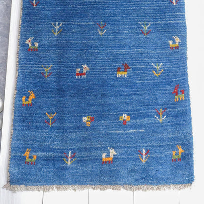 ギャッベ（ラティーフ）　95×63cm（BSS-11599）