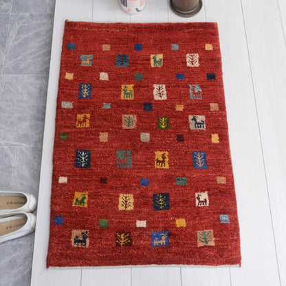 ギャッベ（カシュクリ）　93×60cm（BSS-11617）