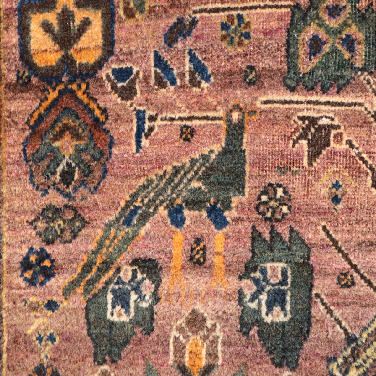 ペルシャ絨毯シルジャン産ヴィンテージ、シェカルガー柄193×148cm　1940年代製（FL-13285）