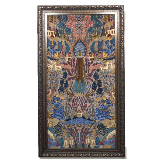絵画・ペルシャ絨毯・カシュマール 127×223cm（FL-4018）