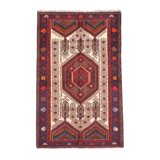 ペルシャ絨毯（イラン産）ザンジャン　196×123cm（FL-70139）