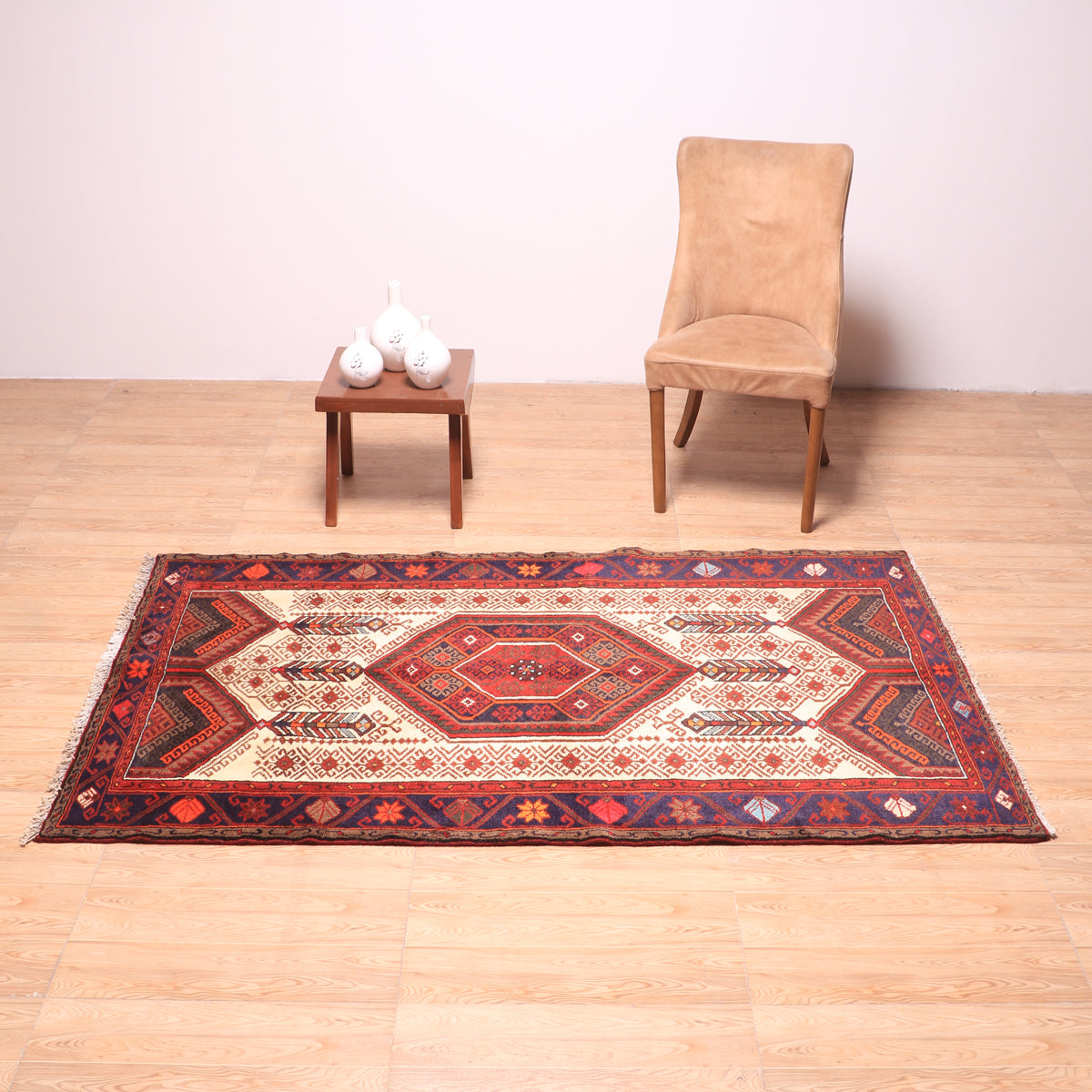 ペルシャ絨毯（イラン産）ザンジャン　196×123cm（FL-70139）