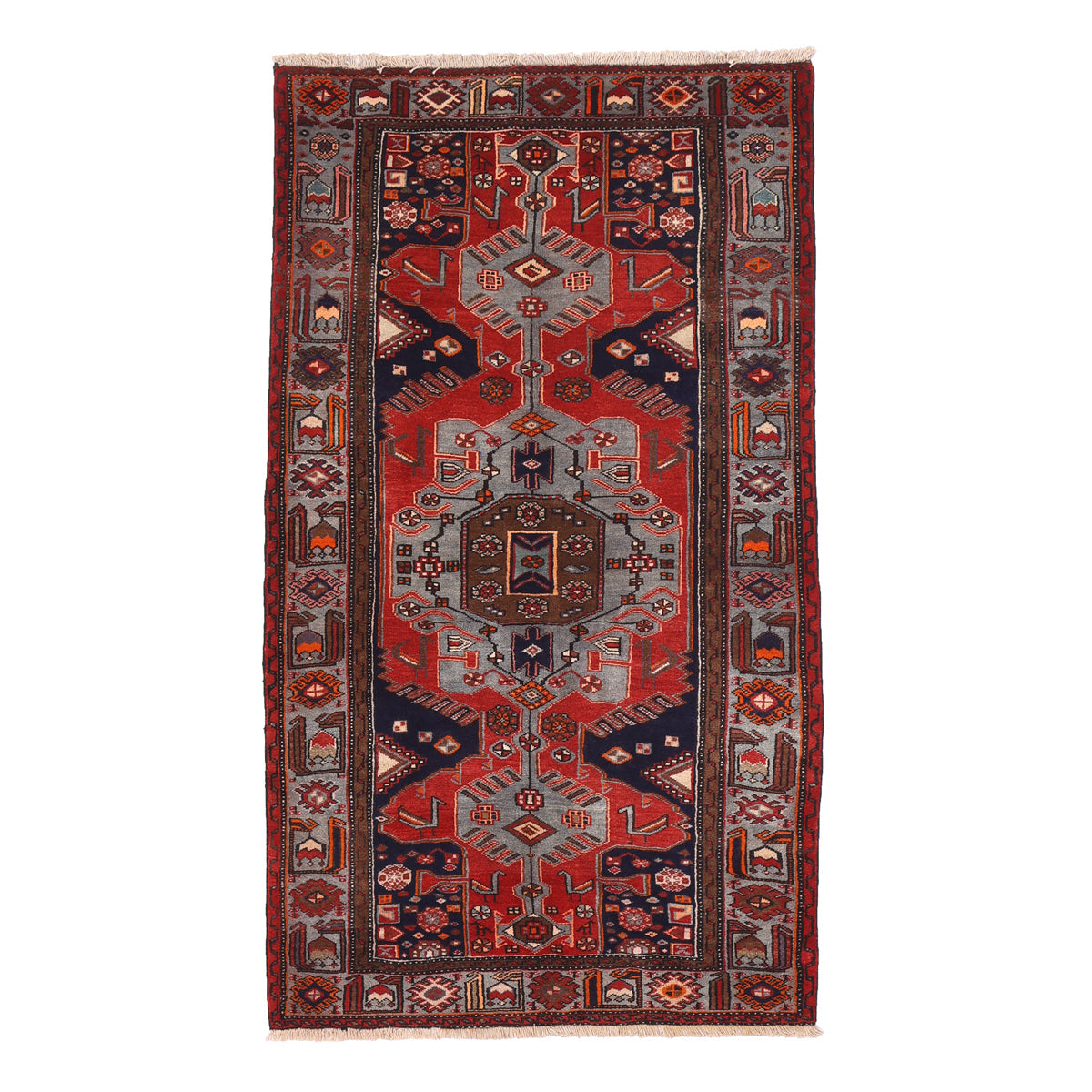 ペルシャ絨毯（イラン産）ハマダン　223×128cm（FL-70143）