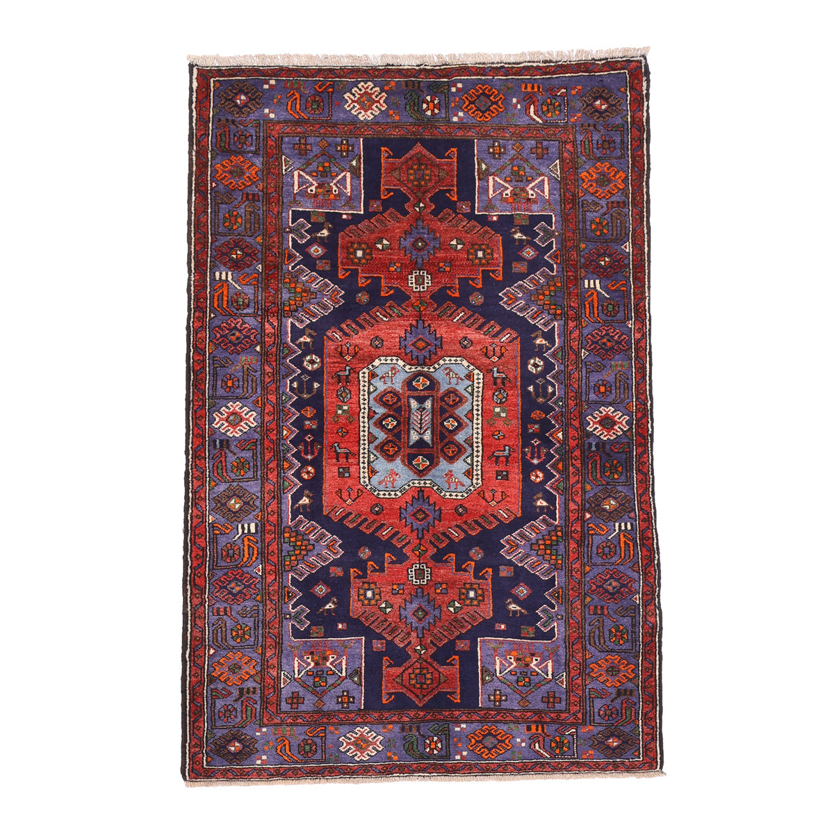 ペルシャ絨毯（イラン産）ハマダン　199×130cm（FL-70144）