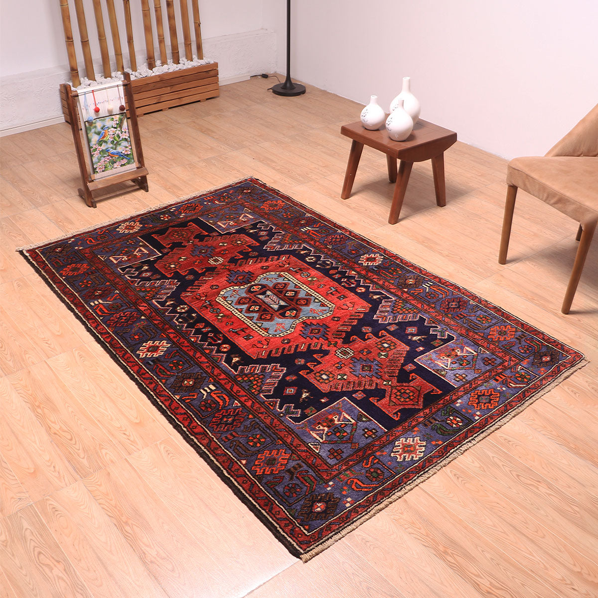 ペルシャ絨毯（イラン産）ハマダン　199×130cm（FL-70144）