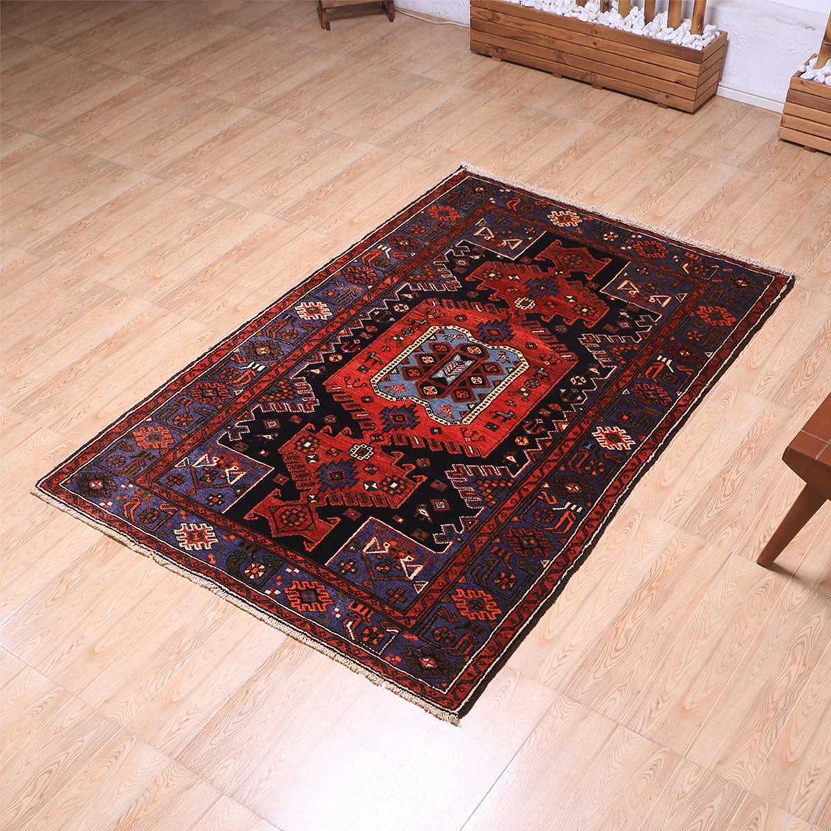 ペルシャ絨毯（イラン産）ハマダン　199×130cm（FL-70144）