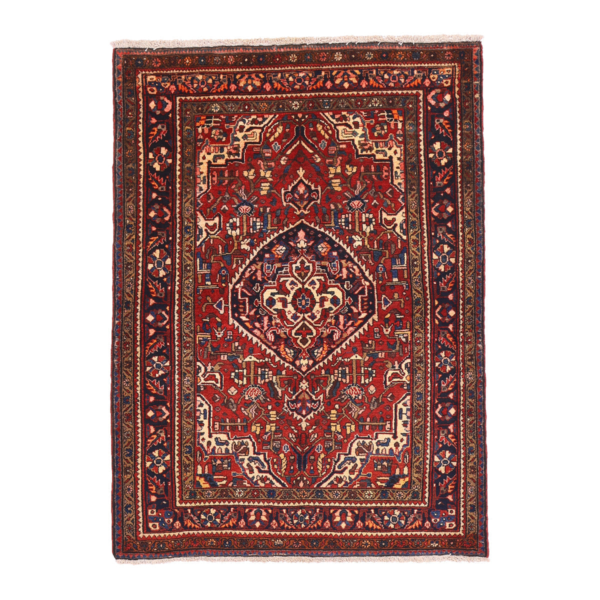 ペルシャ絨毯（イラン産）ホセインアバッド　190×138cm（FL-70145）