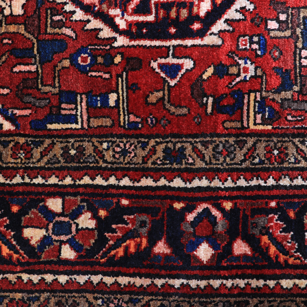 ペルシャ絨毯（イラン産）ホセインアバッド　190×138cm（FL-70145）