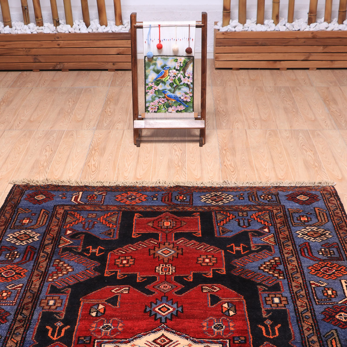 ペルシャ絨毯（イラン産）ハマダン　199×134cm（FL-70147）
