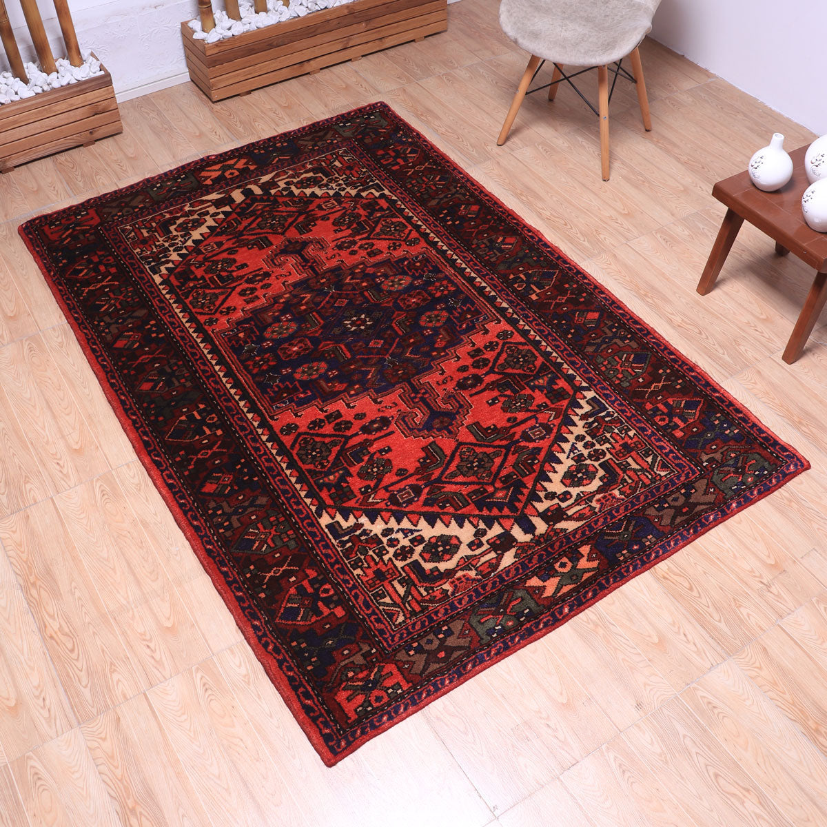 ペルシャ絨毯（イラン産）ハマダン　206×136cm（FL-70148）