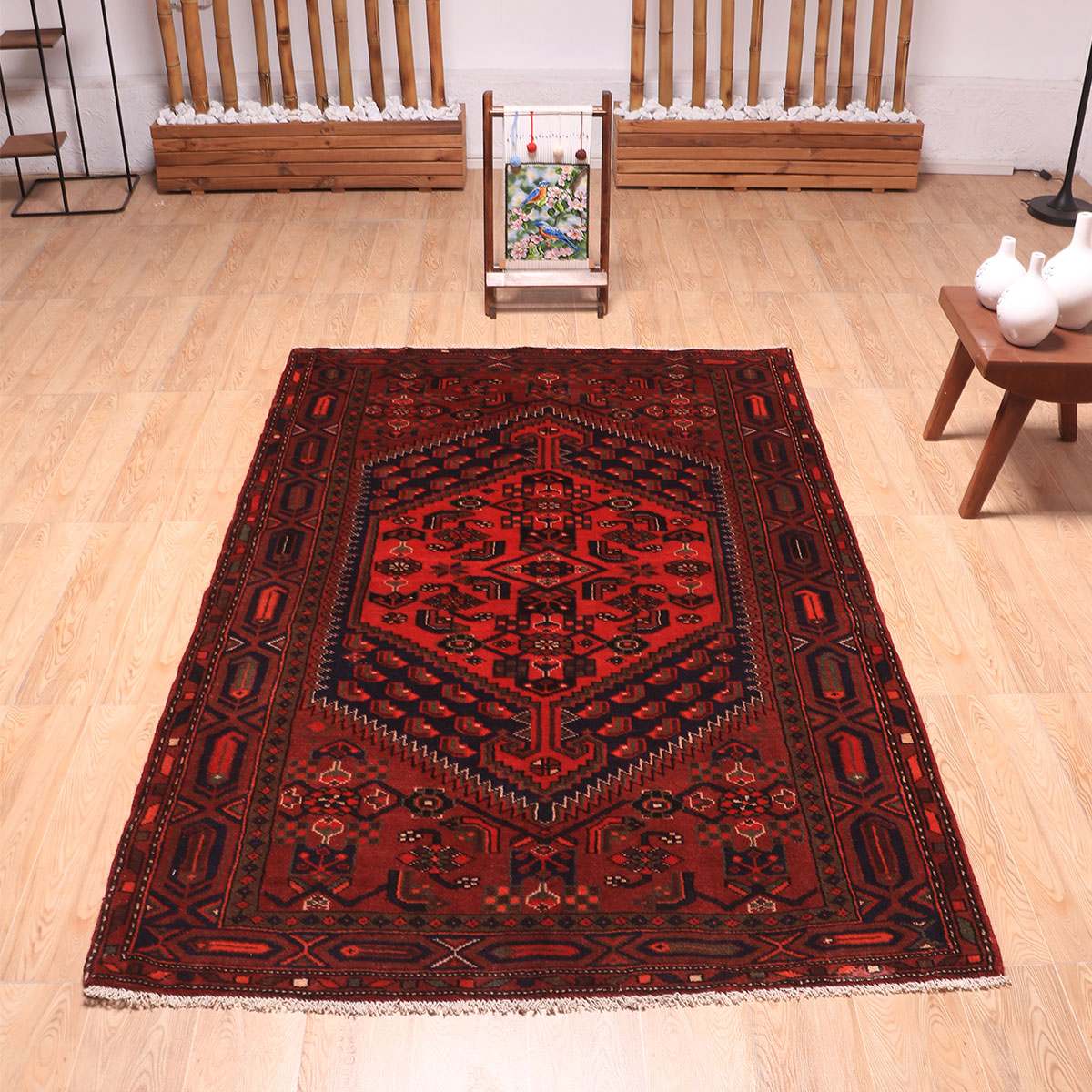 ペルシャ絨毯（イラン産）ハマダン　204×129cm（FL-70149）