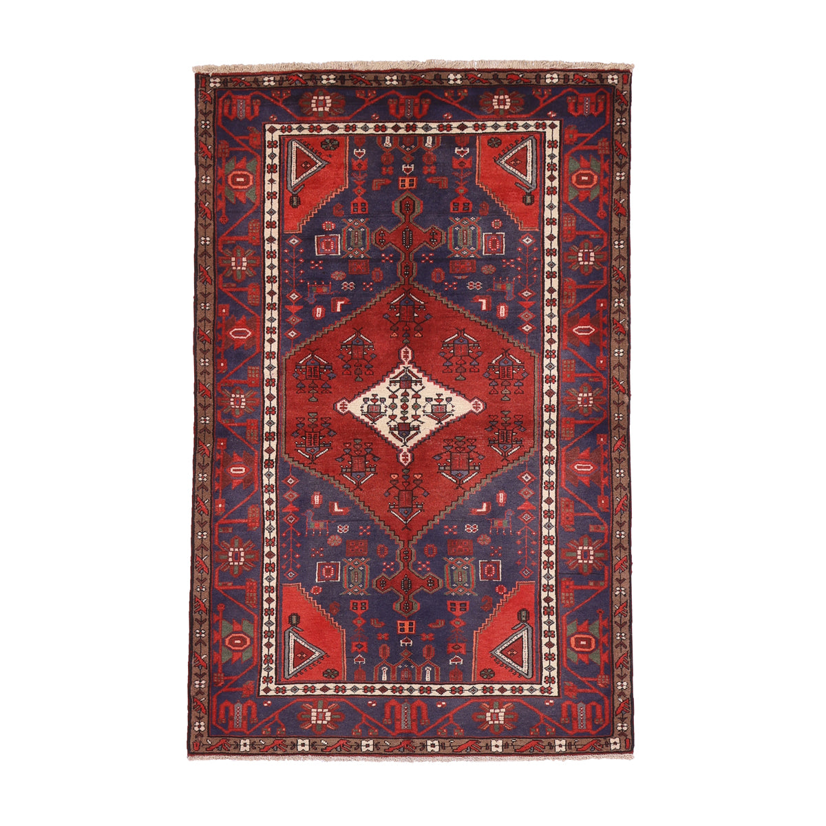 ペルシャ絨毯（イラン産）ハマダン　200×126cm（FL-70151）