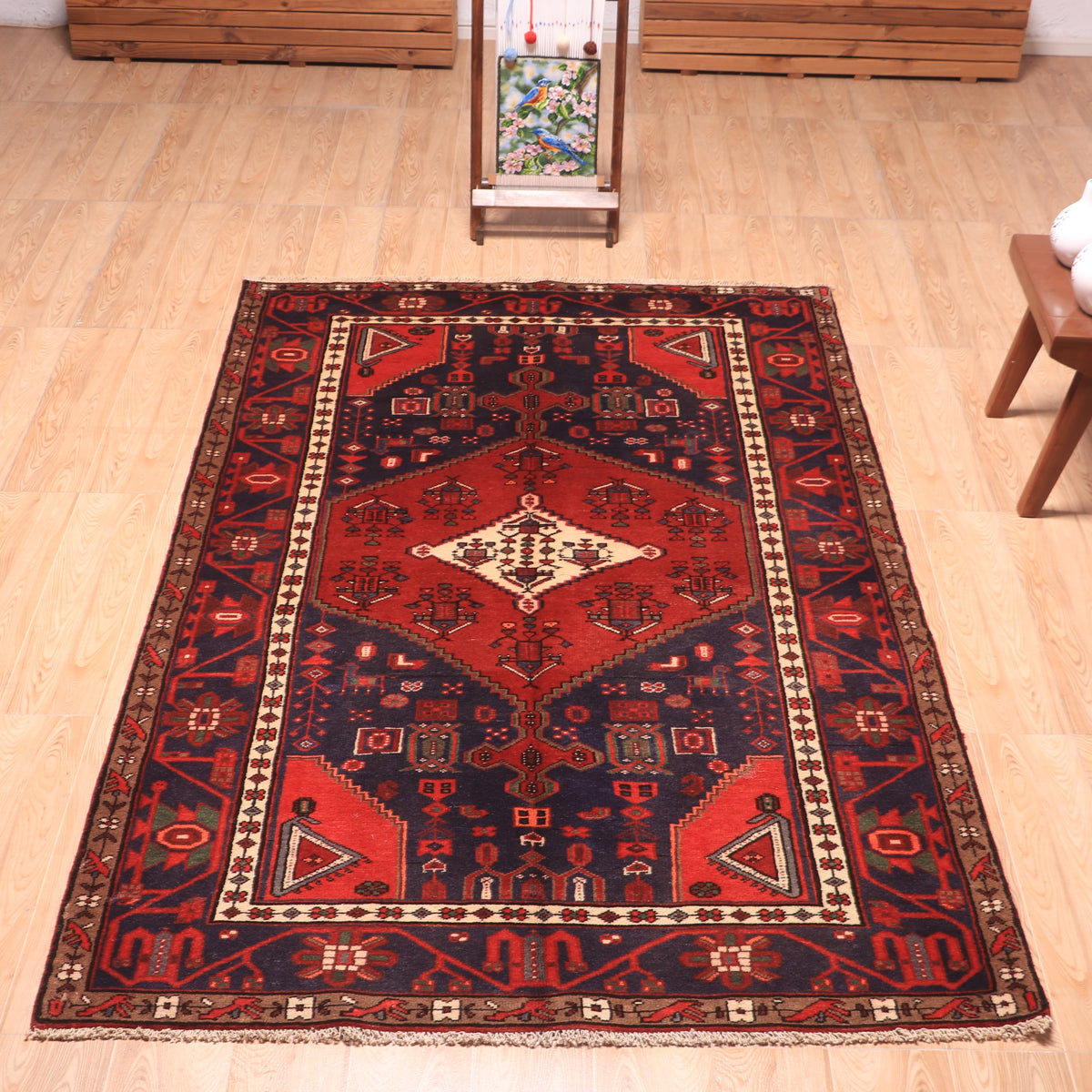 ペルシャ絨毯（イラン産）ハマダン　200×126cm（FL-70151）