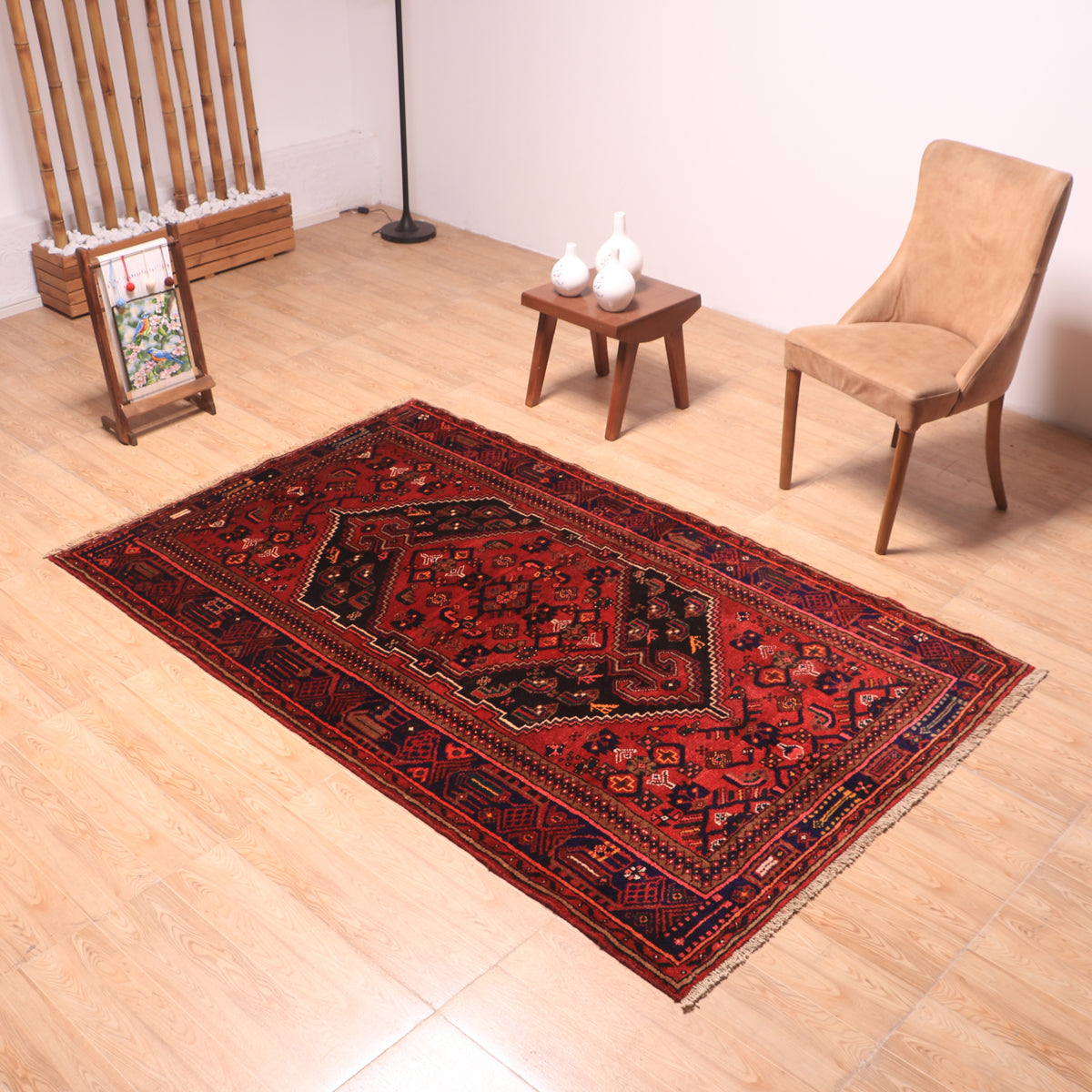 ペルシャ絨毯（イラン産）ハマダン　211×132cm（FL-70152）